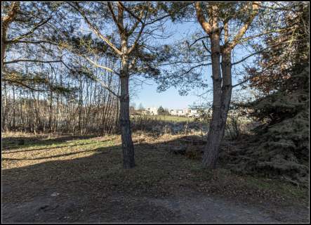 Teren rolniczy z rowem melioracyjnym, linia 220 kV i 110 kV