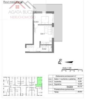 Apartament, komf. wykończony, 50 m od plaży
