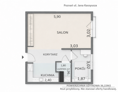 Na sprzedaż 2 pok. Poznań, Jeżyce ul. Kassyusza 4