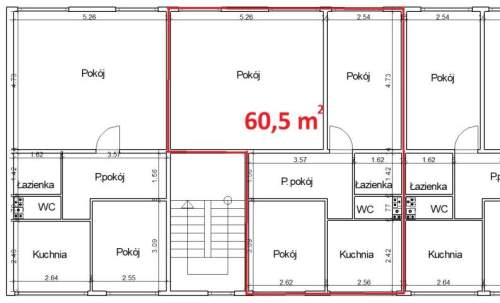 Mieszkanie 3-pok Giżycko okolica SP7