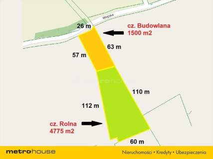 Parcela BUDOWLANA - z widokiem na GÓRY 63 ar