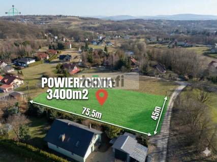 PAWLIKOWICE DZIAŁKA 0,34ha MPZP PROSTOKĄTNA