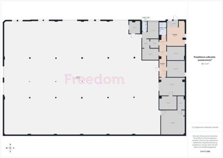 Na wynajem hala 1000m2 z pomieszczeniami biurowymi