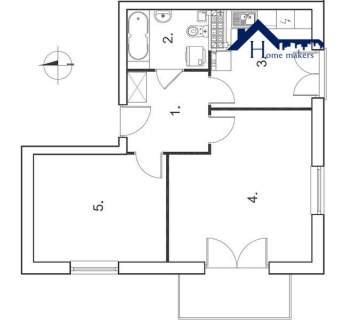 2 pokoje Balkon Garaż Komórka
