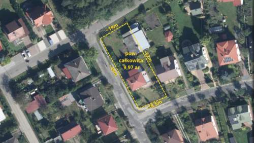 Działka z domem przy lesie w Tomaszowie