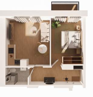 2 POKOJOWE - 43 M2 STARE PODGÓRZE - MITERY