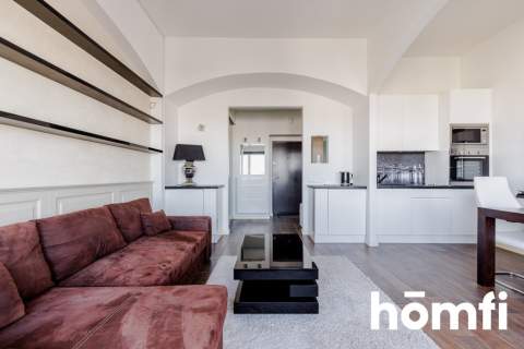 NOWOCZESNE STUDIO Z PANORAMĄ WARSZAWY/36m2/