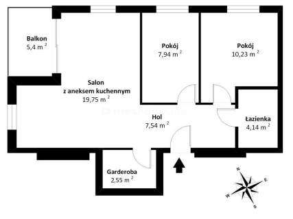 3-pokojowe mieszkanie z windą w Rotmance