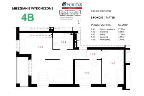Nowe mieszkanie na Os. Górnym-wykończone pod klucz