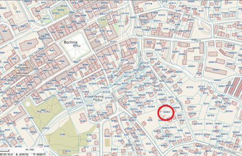 Bochnia - działka budowlana 928 m2 w centrum miasta budowa