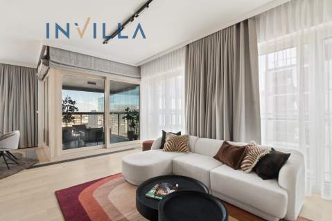 Nowoczesny apartament w Mennica Residence, centrum