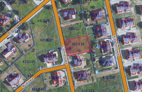 900m2 Szczodre - działka budowlana / MPZP MN1 / media