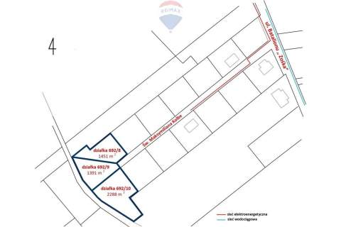 Działka nad rzeką , pow. 2842 m2 Budy Zosine / WZ