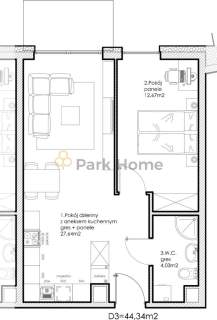 Mieszkanie na Osiedlu Lnianym w Lesznie. 44,34m2.