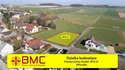 Działka budowlana Wierzbie 893m2