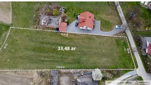 Działka 33,5 ar, Bobrowa Wola, gm. Żyraków.