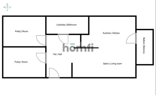 3 pokoje, balkon, garaż, blisko Bagry