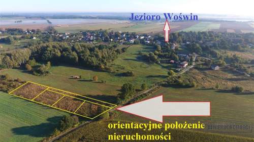 70 km od Szczecina działka budow. - 2 km od Jezior