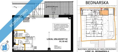 Wynajmę lokale użytkowe 61 m2 i 64 m2
