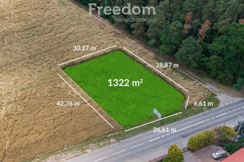 Działka 1322 m Media 2 wjazdy Majdan/Wołomin