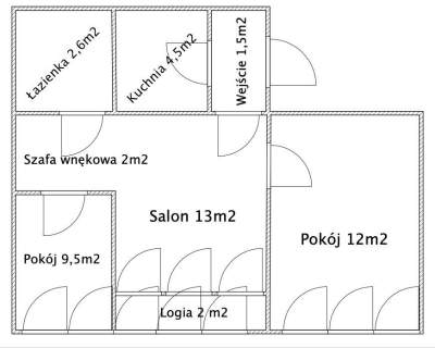 Park Grabiszyński - 3 pokoje-47m2, loggia 7 piętro