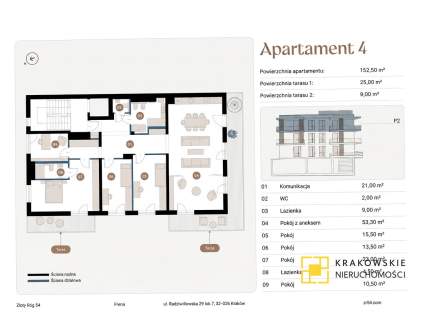 PENTHOUSE - PRYWATNY TARAS NA DACHU 70m2 PRESTIŻ