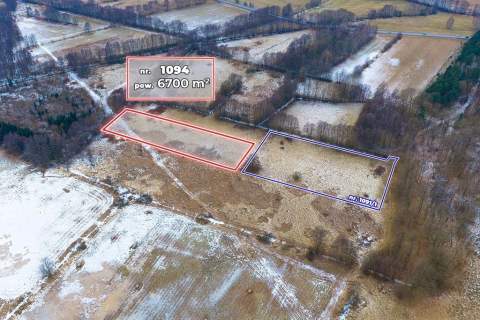 Na sprzedaż działka rolna o pow. 6.700 m .