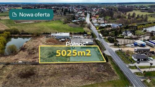 Działka inwestycyjna pod stację paliw / myjnię