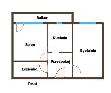 Genialne M3 na Poligonowej Parter z balkonem