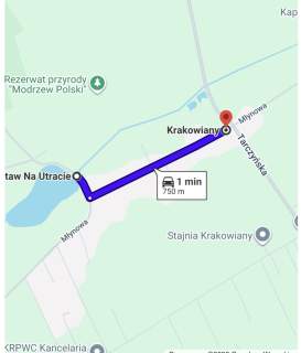 Działka 1976 m Krakowiany gm. Nadarzyn MPZP potenc