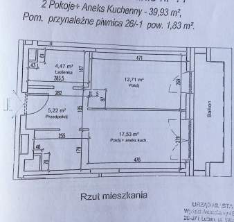 Mieszkanie, Lublin,Wrotków, ul. Wolińskiego, 40 m2