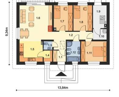 0-emisyjny pasywny dom parterowy w ciszy i zieleni