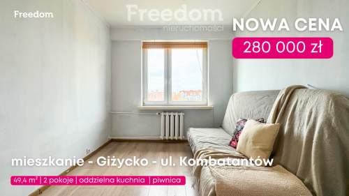 Mieszkanie Giżycko, Kombatantów 6, 49 m2