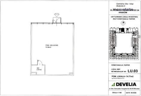 Lokal użytkowy na Ciesielskiego/74,77 m2