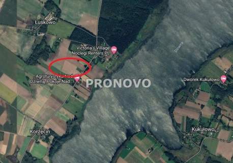 działka nad rzeką Dziwną
