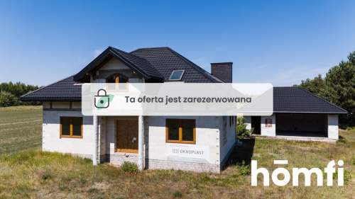Dom z garażem wolnostojącym w gminie Kazanów