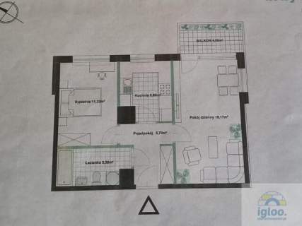 Rezerwacja Mieszkanie w apartamentowcu z 2012 roku, 2 pietro
