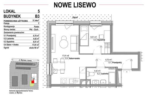 Nowe mieszkanie w Lisewie