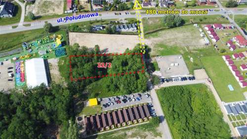 Sarbinowo,centrum działka uzbrojona 480m od morza