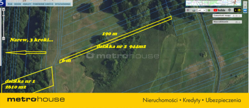 Działki rolne i łąki - 1,17 ha w Łacha, gm. Serock