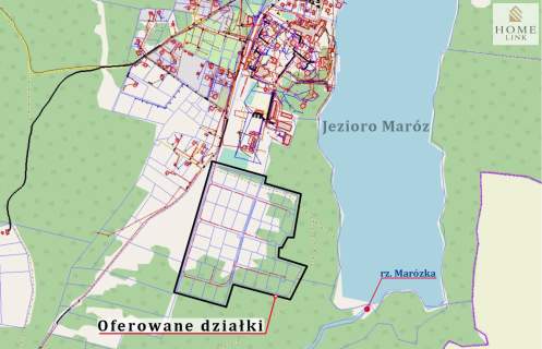 Działki rekreacyjne Jezioro Maróz, otulina lasu