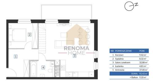 Nowy, dwa piętra apartament, Krzeptów-Wrocław 