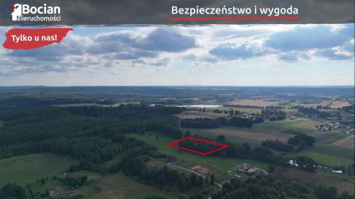 Duża działka pod rezydencję blisko lasu Łapino 
