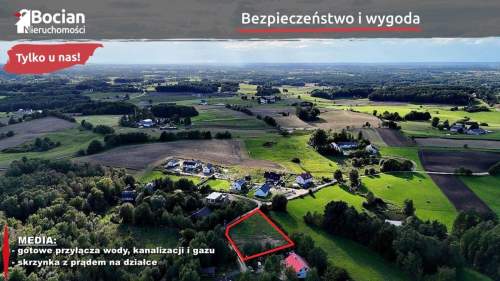 Uzbrojona, płaska, słoneczna działka budowlana 