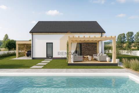 Ekologiczny domek 90m2/ ogród/ taras/ działka 10ar