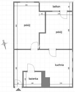 Mieszkanie dwupokojowe z aneksem Ruczaj