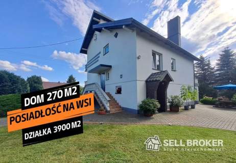 Dom wolnostojący 270 m2 budynki gospodarcze