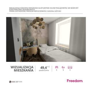 Mieszkanie Giżycko, Kombatantów 6, 49 m2