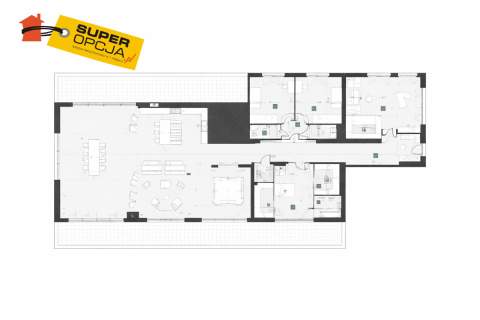 Apartament 5 pokojowy w centrum Krakowa nad Wisłą