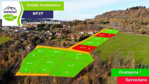 PROMOCJA - Działki - Olszyniec - PODLESIE